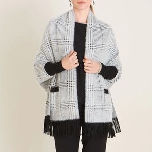 Plaid Ruana Wrap